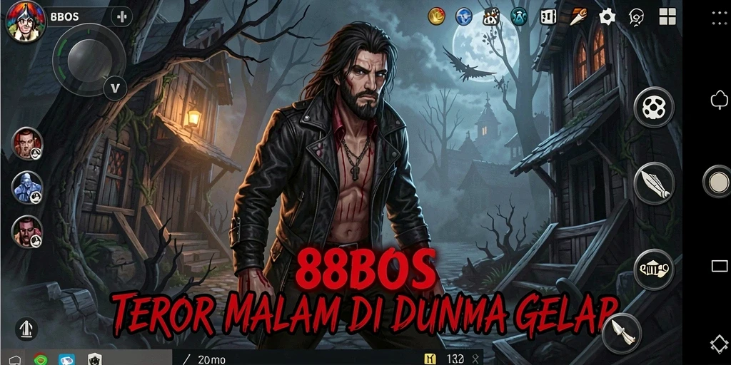 Tangkapan layar utama dari gameplay seram 88BOS.