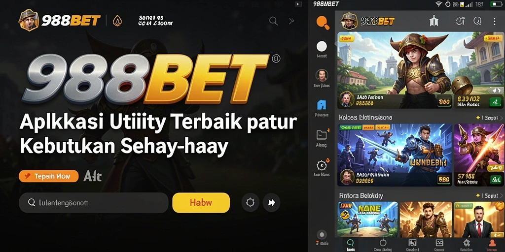 Screenshot dari antarmuka aplikasi 988BET yang informatif.