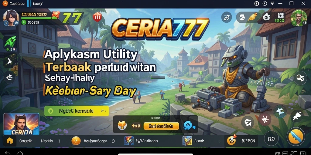 Tampilan antarmuka aplikasi CERIA777 yang modern dan fungsional.