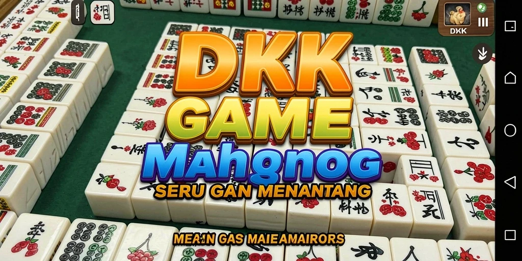 Tampilan gameplay seru dari DKK dengan tantangan Mahjong.