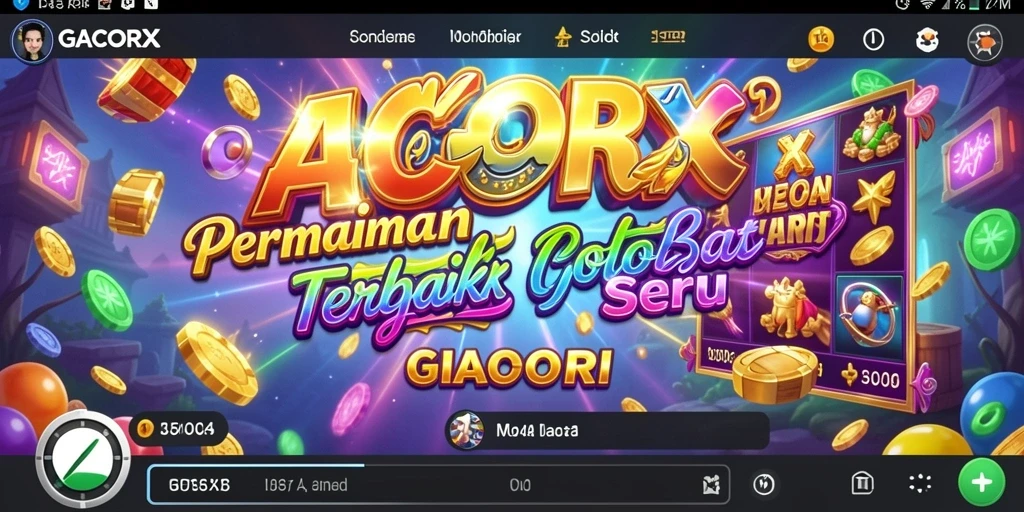 Screenshot utama GACORX menampilkan gameplay yang mendebarkan.