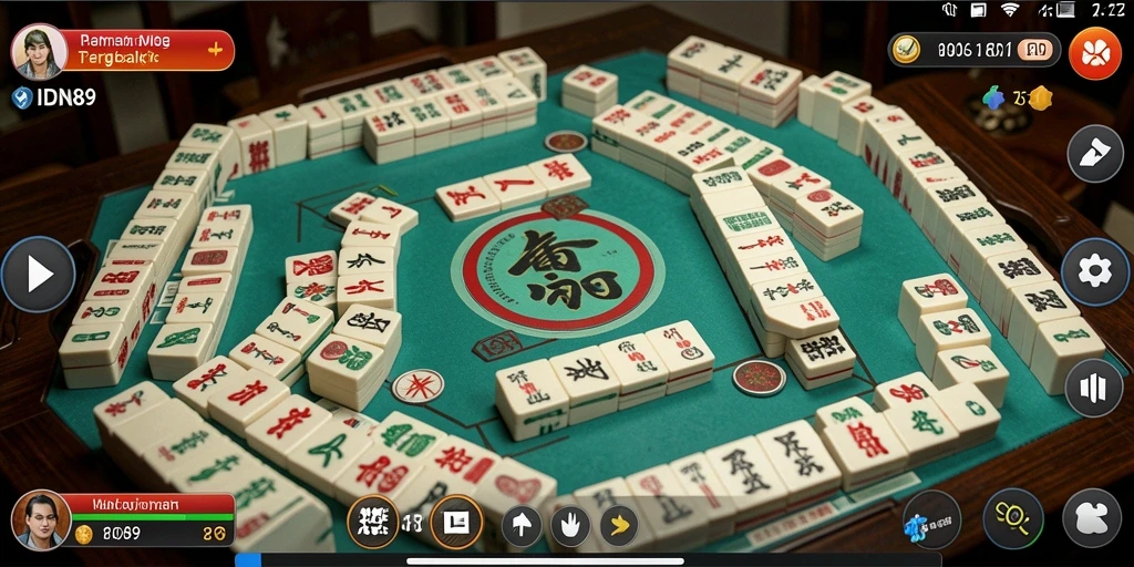 Screenshot utama IDN89 menampilkan gameplay Mahjong yang menarik.