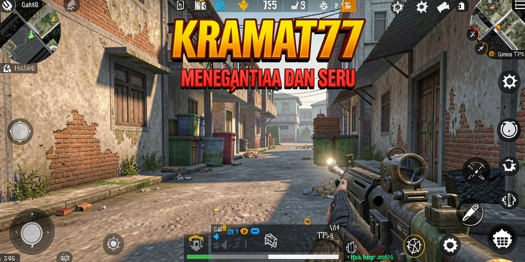 Screenshot menunjukkan karakter beraksi dalam pertempuran PvP TPS