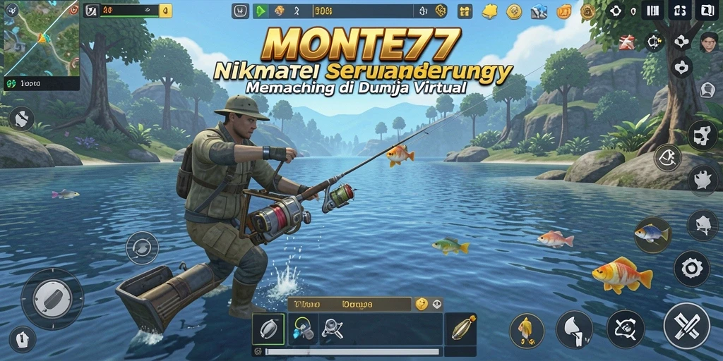 Gameplay menarik <strong>MONTE77</strong> dengan pengalaman memancing yang realistis.