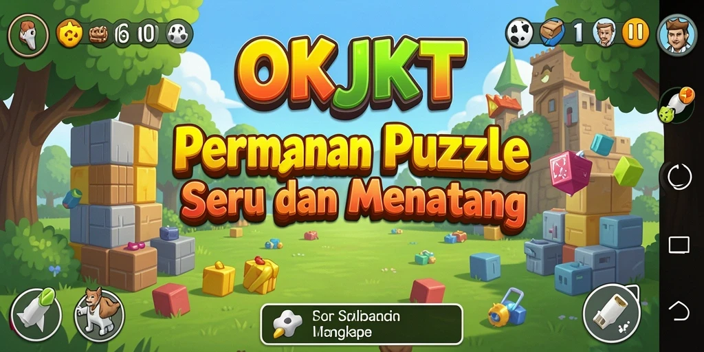 Tampilan gameplay menantang dan menarik dari OKJKT.