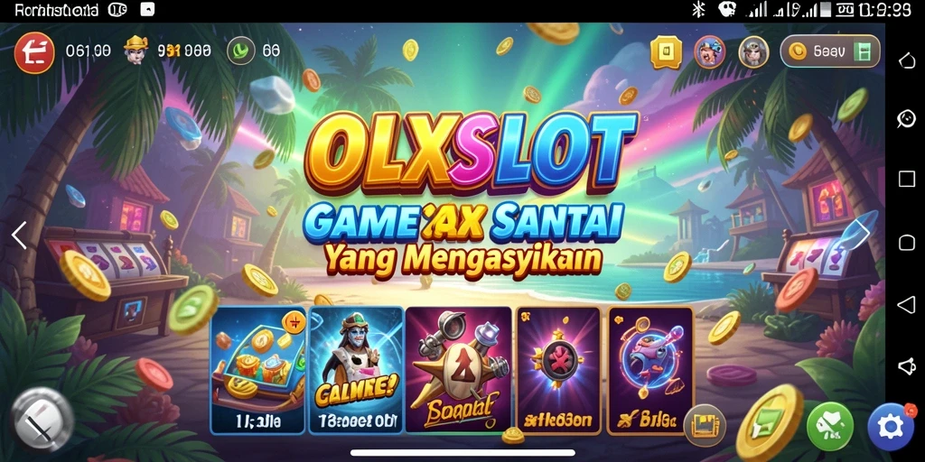 Screenshot gameplay OLXSLOT menampilkan momen seru dalam permainan casual.