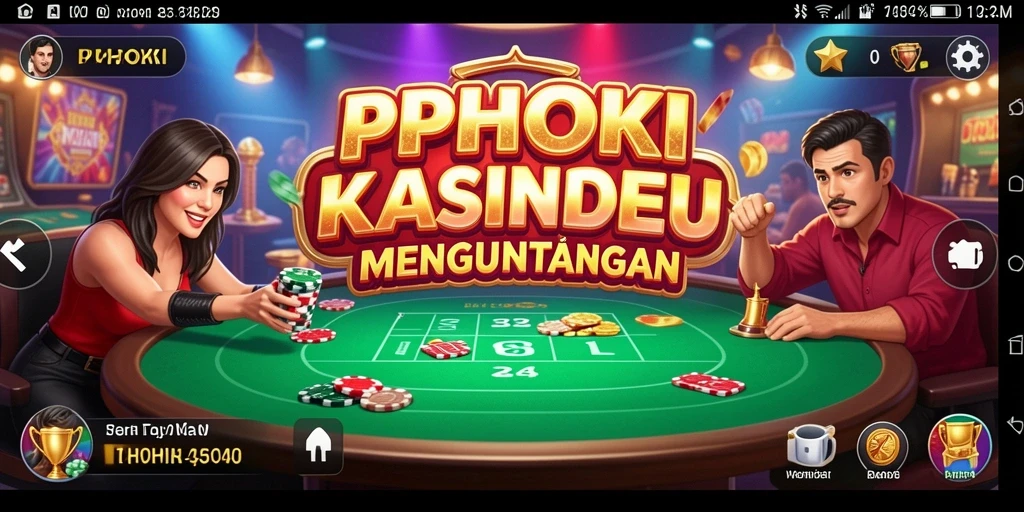 Tampilan gameplay menarik dari PPHOKI dengan fitur kasino yang menawan.