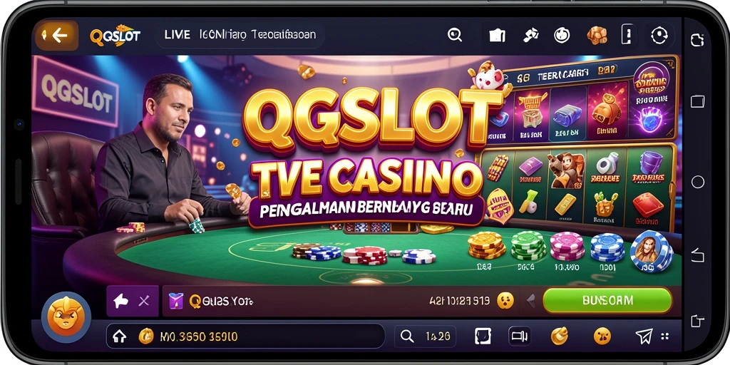 Tangkapan layar gameplay Live Casino QQSLOT yang mendebarkan.