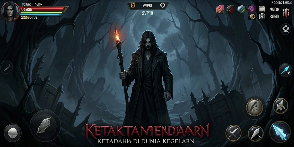 Screenshot menunjukkan gameplay menegangkan dari SVIP10 dalam suasana mencekam.