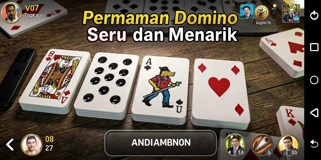 Tampilan menarik dari gameplay V07 game Domino.
